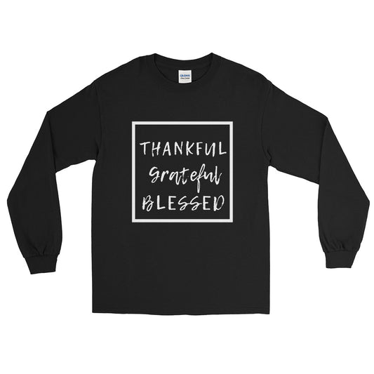 Grateful Thankful Blessed Long Sleeve Shirt