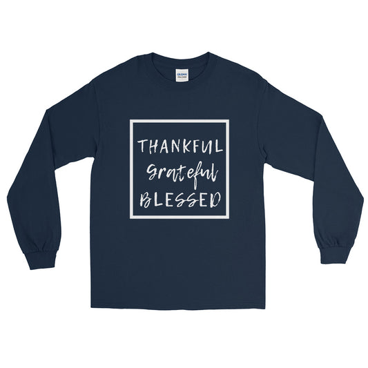 Grateful Thankful Blessed Long Sleeve Shirt