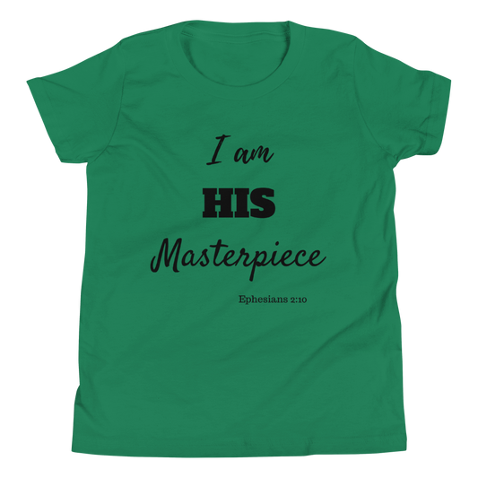 I am HIS Masterpiece Youth Short Sleeve T-Shirt