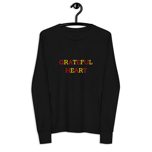 Grateful Heart Youth long sleeve tee
